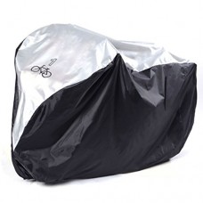 HYXRF Bike Cover for Outdoor Bicycle Storage - Heavty Duty Nylon Polyester Material  Waterproof & Anti-UV - Suit for Mountain Bike  Road Bike - B07DBRV2YM